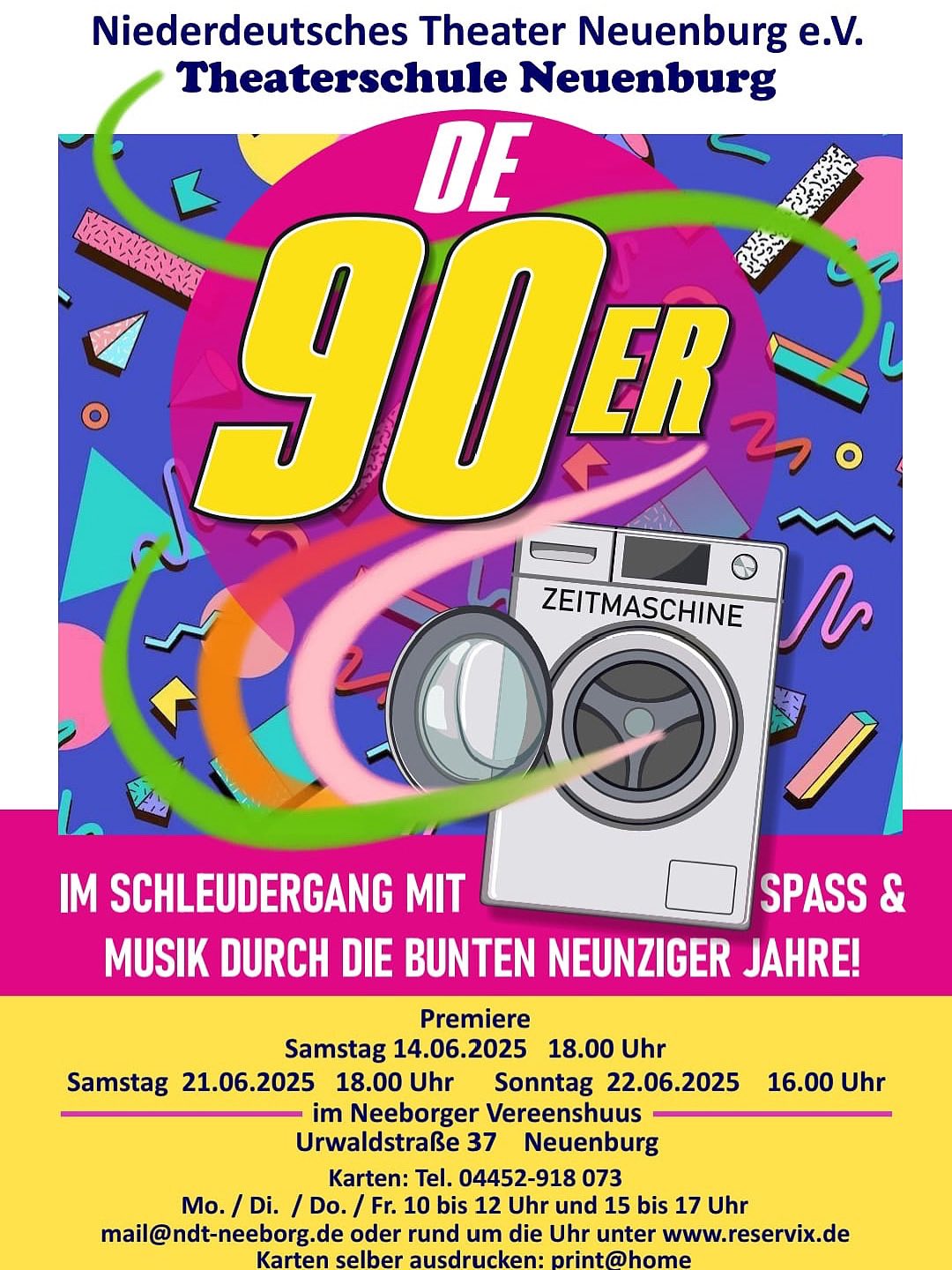 Plakat: De 90er