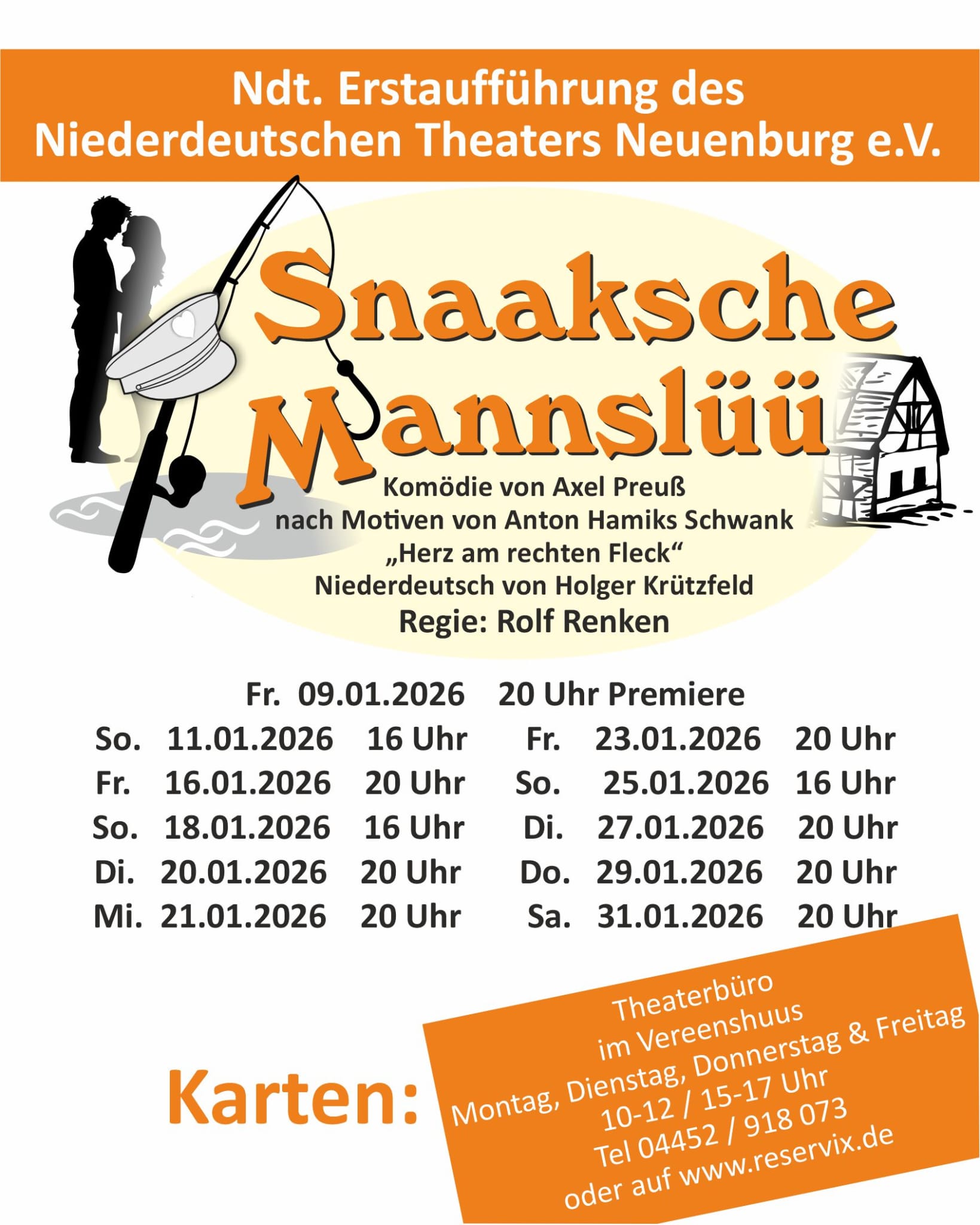 Plakat Snaaksche Mannslüü